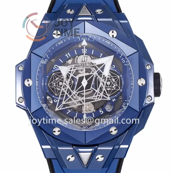 Hublot Big Bang Unico Sang Bleu II BBF 1:1 Best Edition 45mm Ceramic Case Rubber Strap A1240