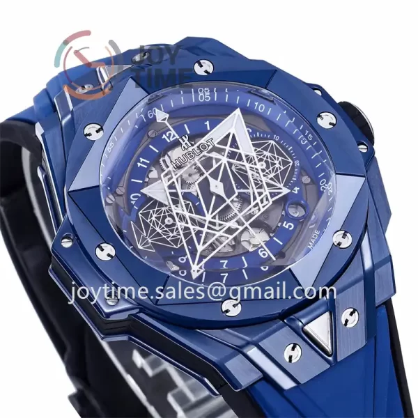 Hublot Big Bang Unico Sang Bleu II BBF 1:1 Best Edition 45mm Ceramic Case Rubber Strap A1240