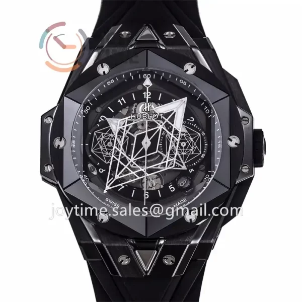 Hublot Big Bang Unico Sang Bleu II BBF 1:1 Best Edition 45mm Ceramic Case Rubber Strap A1240