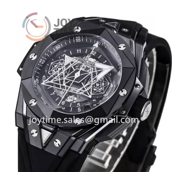 Hublot Big Bang Unico Sang Bleu II BBF 1:1 Best Edition 45mm Ceramic Case Rubber Strap A1240