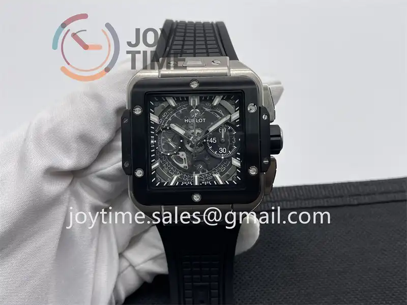 Hublot Square Bang Unico BBF 1:1 Best Edition 42mm Titanium Case Ceramic Bezel Rubber Strap A1280