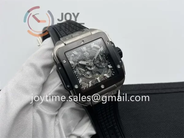 Hublot Square Bang Unico BBF 1:1 Best Edition 42mm Titanium Case Ceramic Bezel Rubber Strap A1280