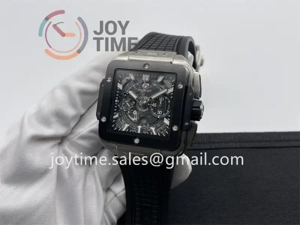 Hublot Square Bang Unico BBF 1:1 Best Edition 42mm Titanium Case Ceramic Bezel Rubber Strap A1280