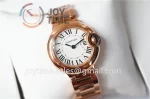 Cartier Ballon Bleu V6F 1:1 Best Edition RG 28mm RG Bracelet Quartz