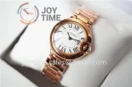 Cartier Ballon Bleu V6F 1:1 Best Edition RG 28mm RG Bracelet Quartz