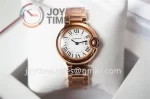 Cartier Ballon Bleu V6F 1:1 Best Edition RG 28mm RG Bracelet Quartz