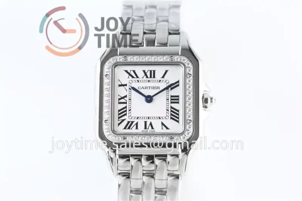 Cartier Ballon Panthère Ladies GF 1:1 Best Edition SS 27mm Diamond Bezel SS Bracelet Quartz