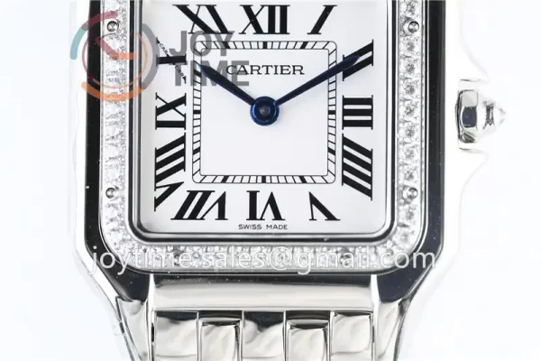 Cartier Ballon Panthère Ladies GF 1:1 Best Edition SS 27mm Diamond Bezel SS Bracelet Quartz