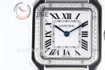 Cartier Ballon Panthère Ladies GF 1:1 Best Edition SS 27mm Diamond Bezel SS Bracelet Quartz