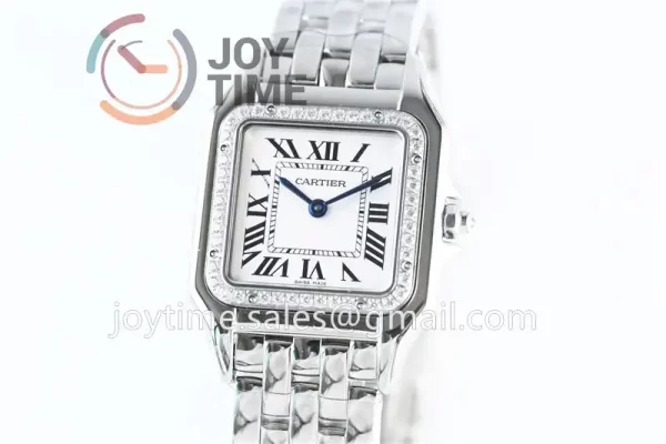 Cartier Ballon Panthère Ladies GF 1:1 Best Edition SS 27mm Diamond Bezel SS Bracelet Quartz