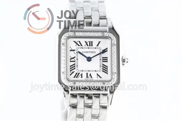 Cartier Ballon Panthère Ladies GF 1:1 Best Edition SS 27mm Diamond Bezel SS Bracelet Quartz