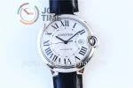 Cartier Ballon Bleu V6F 1:1 Best Edition SS 42mm Crocodile leather Strap A1847