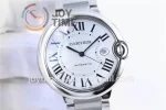 Cartier Ballon Bleu V6F 1:1 Best Edition SS 42mm SS Bracelet A1847