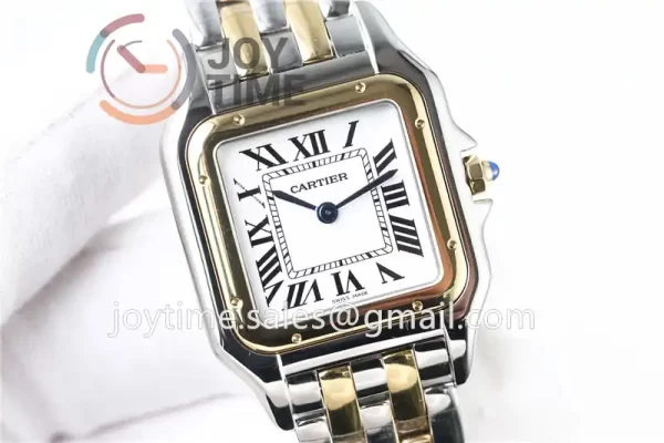 Cartier Ballon Panthère Ladies KOR 1:1 Best Edition SS 27mm YG Bezel SS/YG Bracelet Quartz