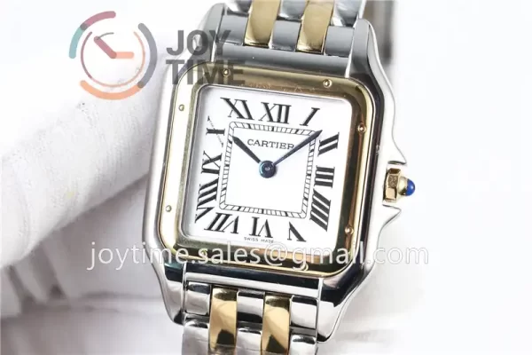 Cartier Ballon Panthère Ladies KOR 1:1 Best Edition SS 27mm YG Bezel SS/YG Bracelet Quartz