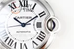 Cartier Ballon Bleu AF 1:1 Best Edition SS 33mm Crocodile leather Strap Cal.076