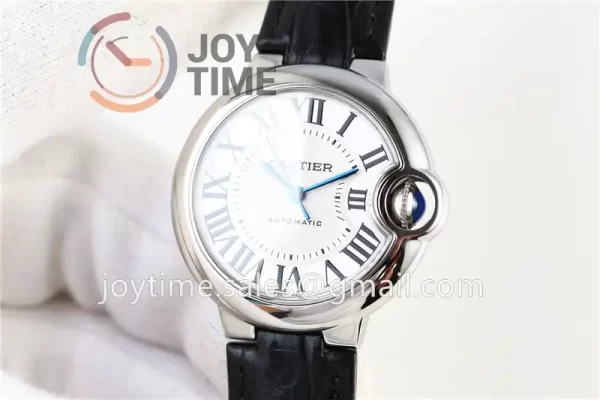 Cartier Ballon Bleu AF 1:1 Best Edition SS 33mm Crocodile leather Strap Cal.076