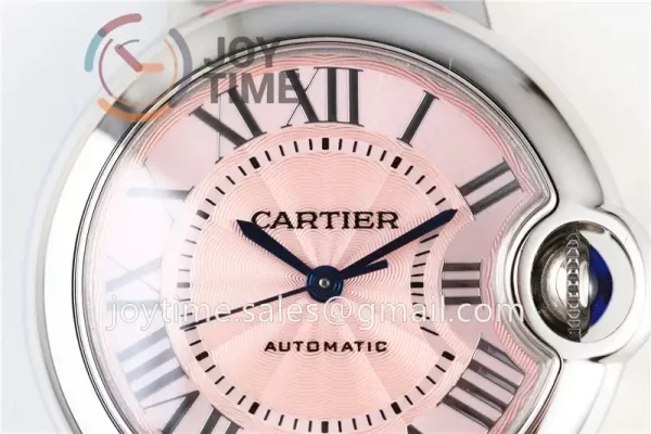 Cartier Ballon Bleu AF 1:1 Best Edition SS 33mm Crocodile leather Strap Cal.076