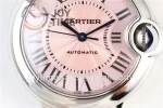 Cartier Ballon Bleu AF 1:1 Best Edition SS 33mm Crocodile leather Strap Cal.076