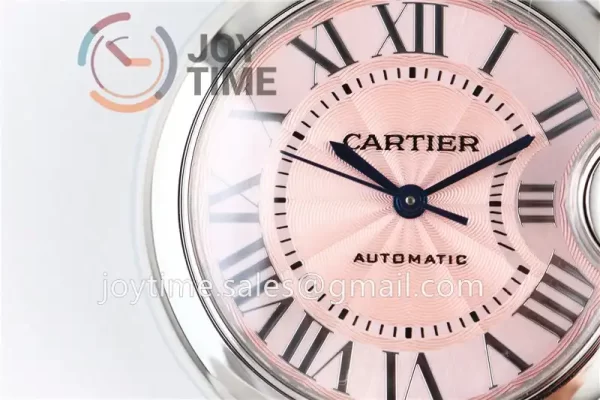 Cartier Ballon Bleu AF 1:1 Best Edition SS 33mm Crocodile leather Strap Cal.076