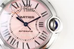 Cartier Ballon Bleu AF 1:1 Best Edition SS 33mm Crocodile leather Strap Cal.076