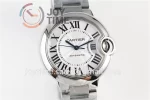 Cartier Ballon Bleu AF 1:1 Best Edition SS 33mm SS Bracelet Cal.076