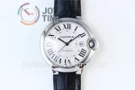 Cartier Ballon Bleu V6F 1:1 Best Edition SS 42mm leather Strap A1847