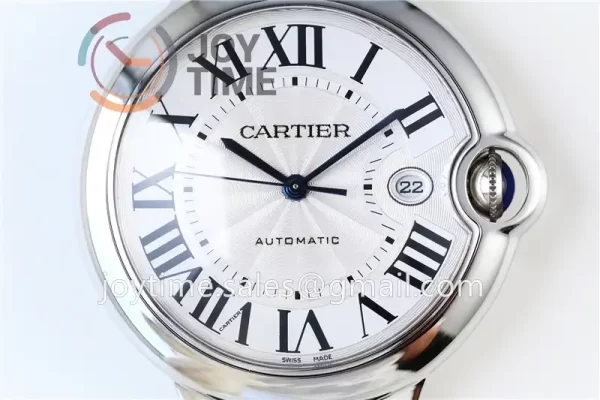 Cartier Ballon Bleu V6F 1:1 Best Edition SS 42mm leather Strap A1847