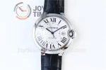 Cartier Ballon Bleu V6F 1:1 Best Edition SS 42mm leather Strap A1847