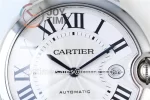 Cartier Ballon Bleu V6F 1:1 Best Edition SS 42mm leather Strap A1847