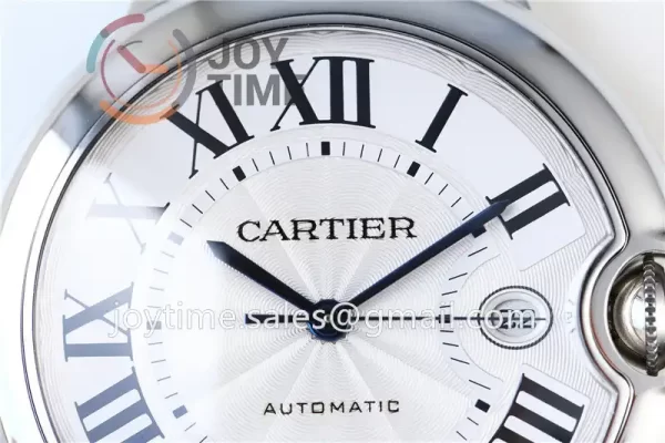 Cartier Ballon Bleu V6F 1:1 Best Edition SS 42mm leather Strap A1847