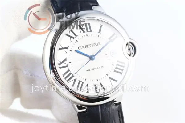 Cartier Ballon Bleu V6F 1:1 Best Edition SS 42mm leather Strap A1847