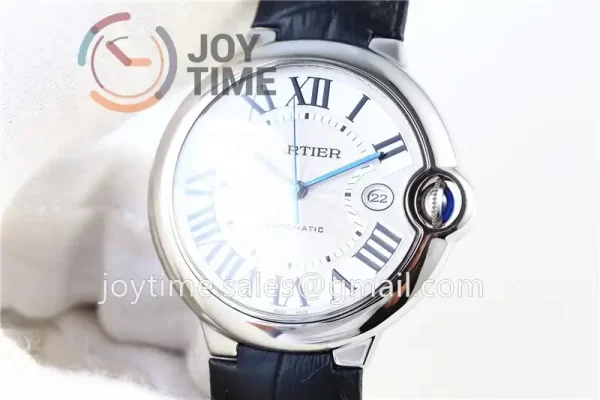 Cartier Ballon Bleu V6F 1:1 Best Edition SS 42mm leather Strap A1847