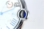 Cartier Ballon Bleu V6F 1:1 Best Edition SS 42mm leather Strap A1847