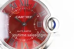 Cartier Ballon Bleu AF 1:1 Best Edition SS 33mm Crocodile leather Strap Cal.076