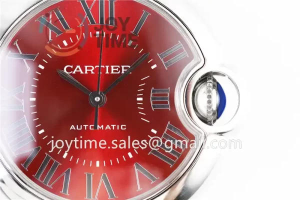 Cartier Ballon Bleu AF 1:1 Best Edition SS 33mm Crocodile leather Strap Cal.076