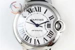 Cartier Ballon Bleu AF 1:1 Best Edition SS 33mm Alligator Leather Strap NH05A