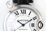 Cartier Ballon Bleu AF 1:1 Best Edition SS 33mm Alligator Leather Strap NH05A