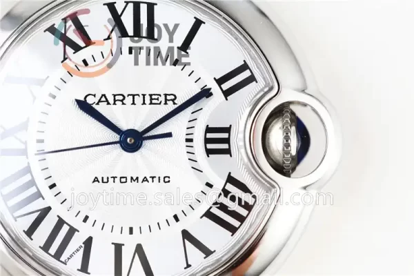 Cartier Ballon Bleu AF 1:1 Best Edition SS 33mm Alligator Leather Strap NH05A