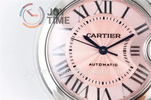 Cartier Ballon Bleu AF 1:1 Best Edition SS 33mm Alligator Leather Strap NH05A