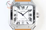 Cartier Santos de Cartier KOR 1:1 Best Edition SS 40mm Leather Strap A1847