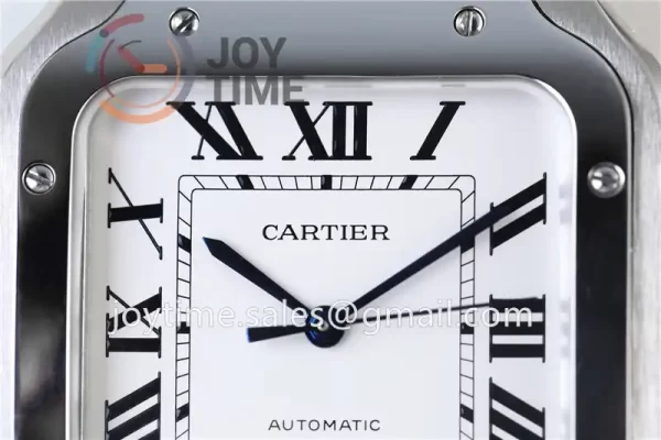 Cartier Santos de Cartier KOR 1:1 Best Edition SS 40mm Leather Strap A1847