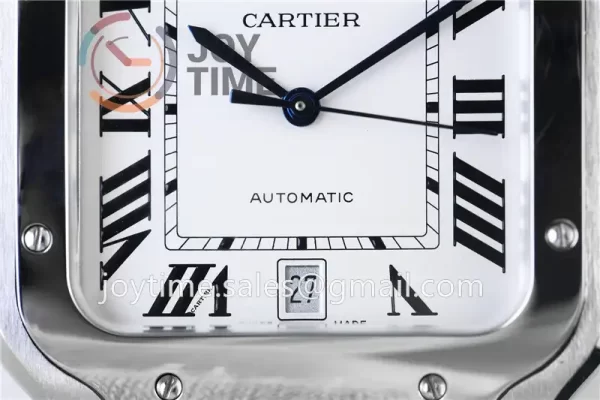 Cartier Santos de Cartier KOR 1:1 Best Edition SS 40mm Leather Strap A1847