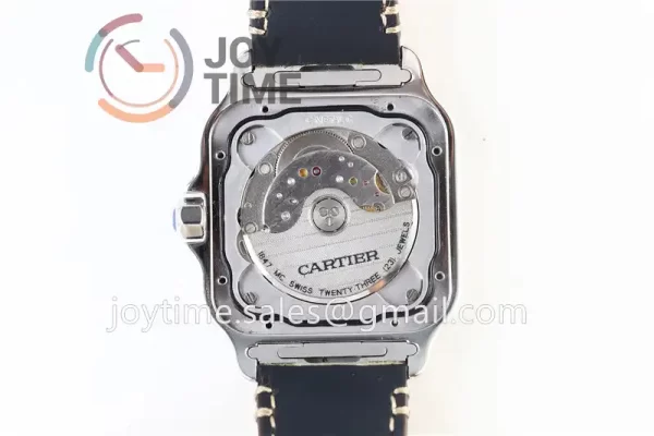 Cartier Santos de Cartier KOR 1:1 Best Edition SS 40mm Leather Strap A1847