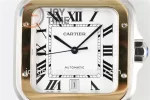 Cartier Santos de Cartier KOR 1:1 Best Edition SS 40mm YG Bezel Leather Strap A1847