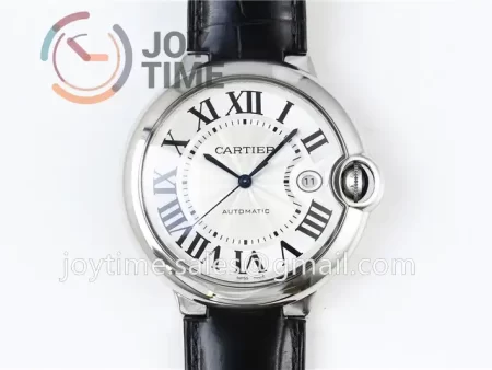 Cartier Ballon Bleu AF 1:1 Best Edition SS 42mm Crocodile leather Strap A2892