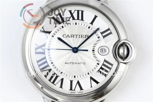 Cartier Ballon Bleu AF 1:1 Best Edition SS 42mm Crocodile leather Strap A2892