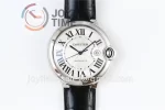 Cartier Ballon Bleu AF 1:1 Best Edition SS 42mm Crocodile leather Strap A2892