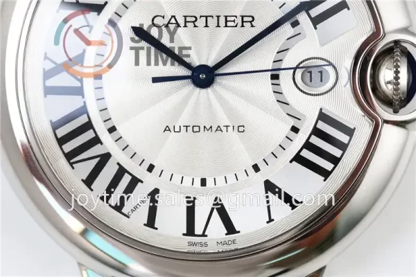 Cartier Ballon Bleu AF 1:1 Best Edition SS 42mm Crocodile leather Strap A2892