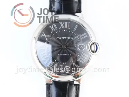 Cartier Ballon Bleu AF 1:1 Best Edition SS 42mm Crocodile leather Strap A2892